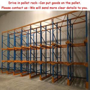Buy cheap SKU Drive In Pallet Rack 8000kg Drive Through Racking Cold Roll product