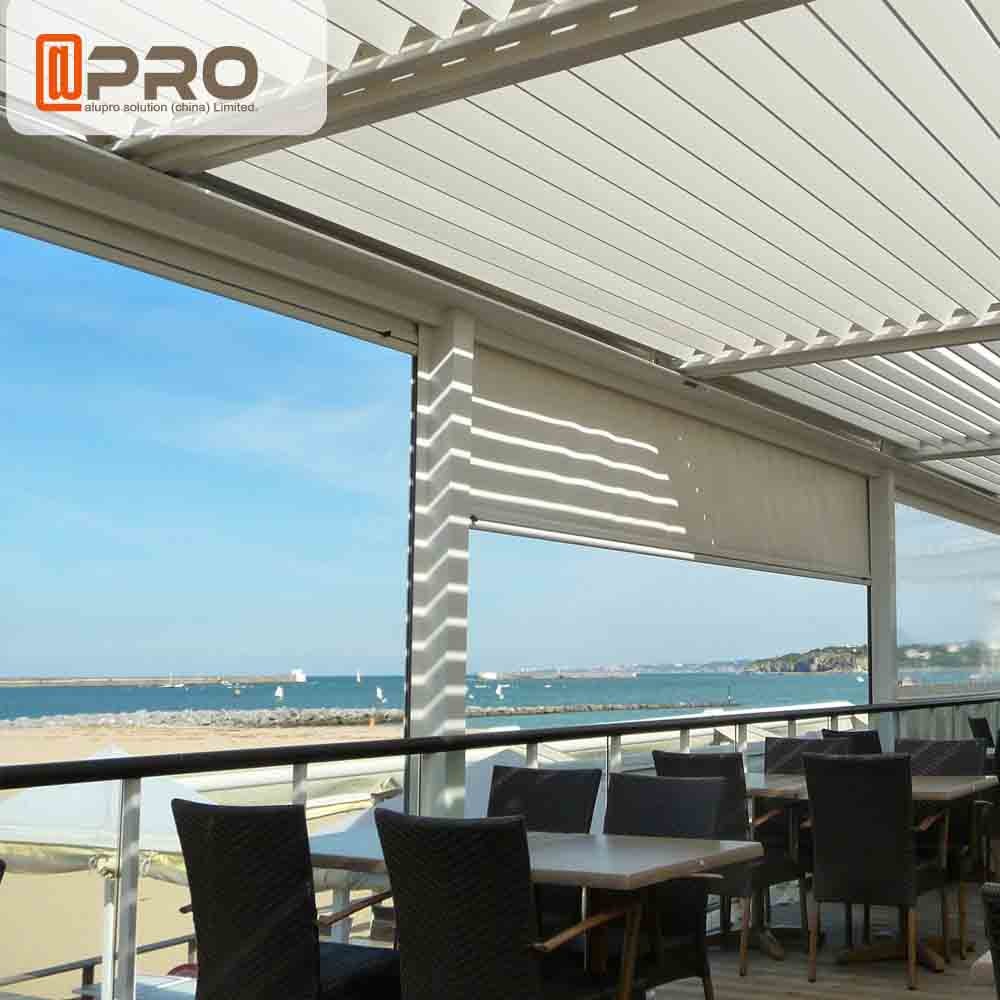 Buy cheap Long Life Span Modern Aluminum Pergola With Electric Motor System product