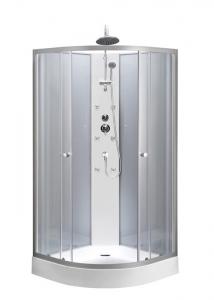 Buy cheap Circle Quadrant Shower Cabin with white acrylic tray 850*850*2250cm product