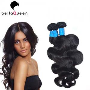 Buy cheap Natural Black 6a Virgin Burmese Remy Hair Extension , Body Wave Human Hair Weaving product