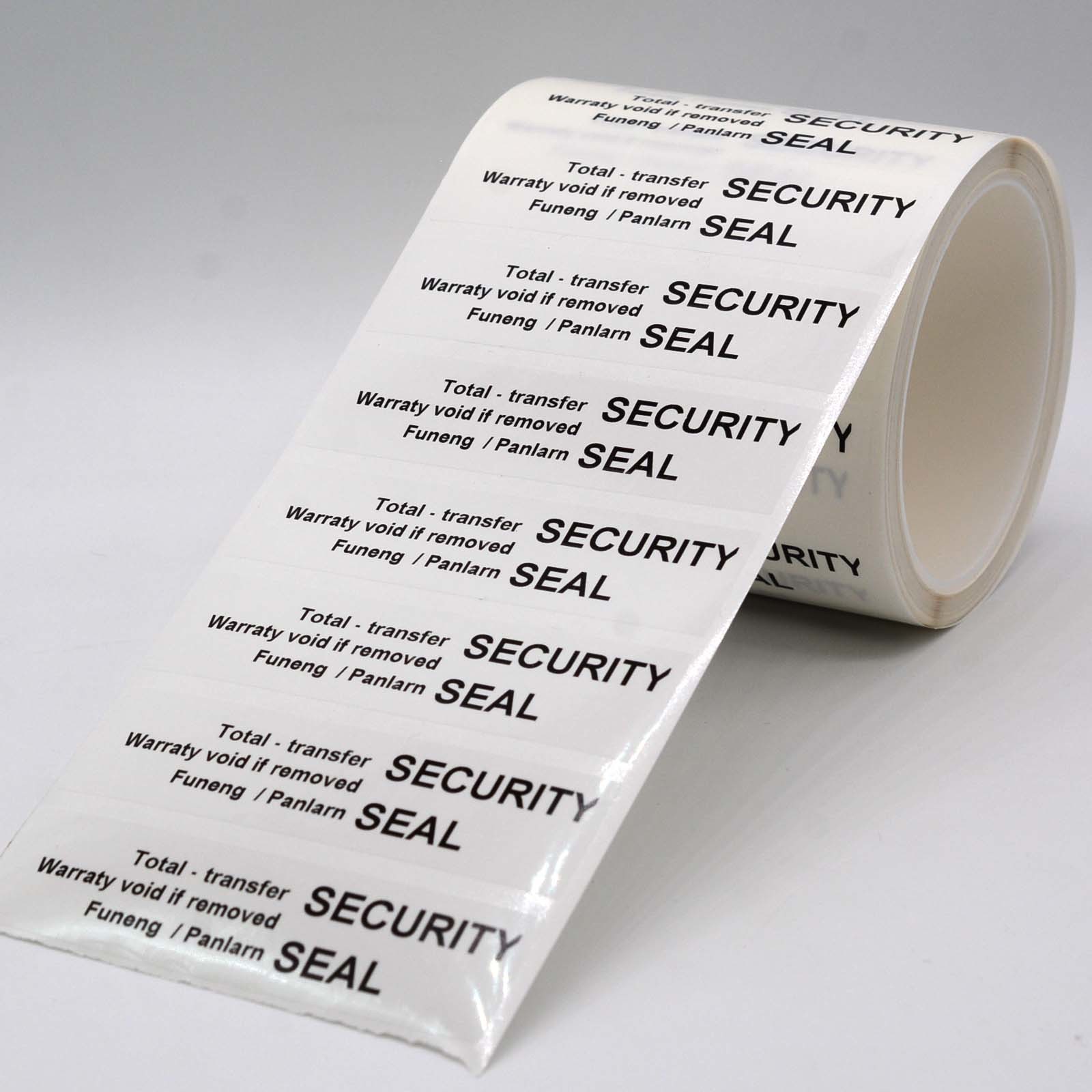 Buy cheap White 65um 1mil Gloss Full Transfer Tamper Evident Security Labels For VOID product
