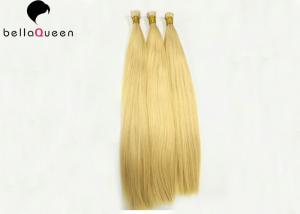 Buy cheap Long Lasting 613# Golden Blonde Flat Tip Hair Extensions With Full Ending product