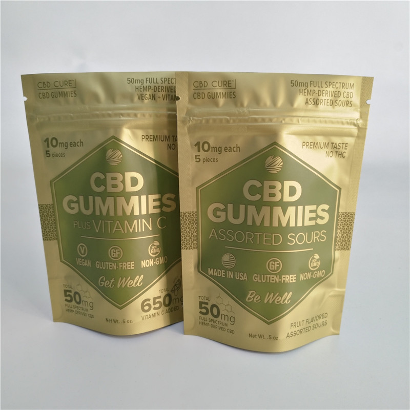 Buy cheap 5oz 50mg Cbd Gummies Pouch VMPET Stand Up  Pouch from wholesalers
