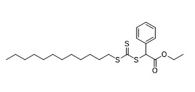 Buy cheap 95% Ethyl 2-(((Dodecylthio)Carbonothioyl)Thio)-2-Phenylacetate RAFT Reagent CAS 1079398-19-8 from wholesalers