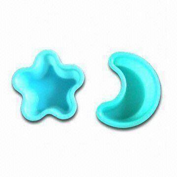 Buy cheap Cake Mold Made Of 100% Food-Grade Silicone, OEM Orders are Welcome, with Star, Moon and Other Shapes product