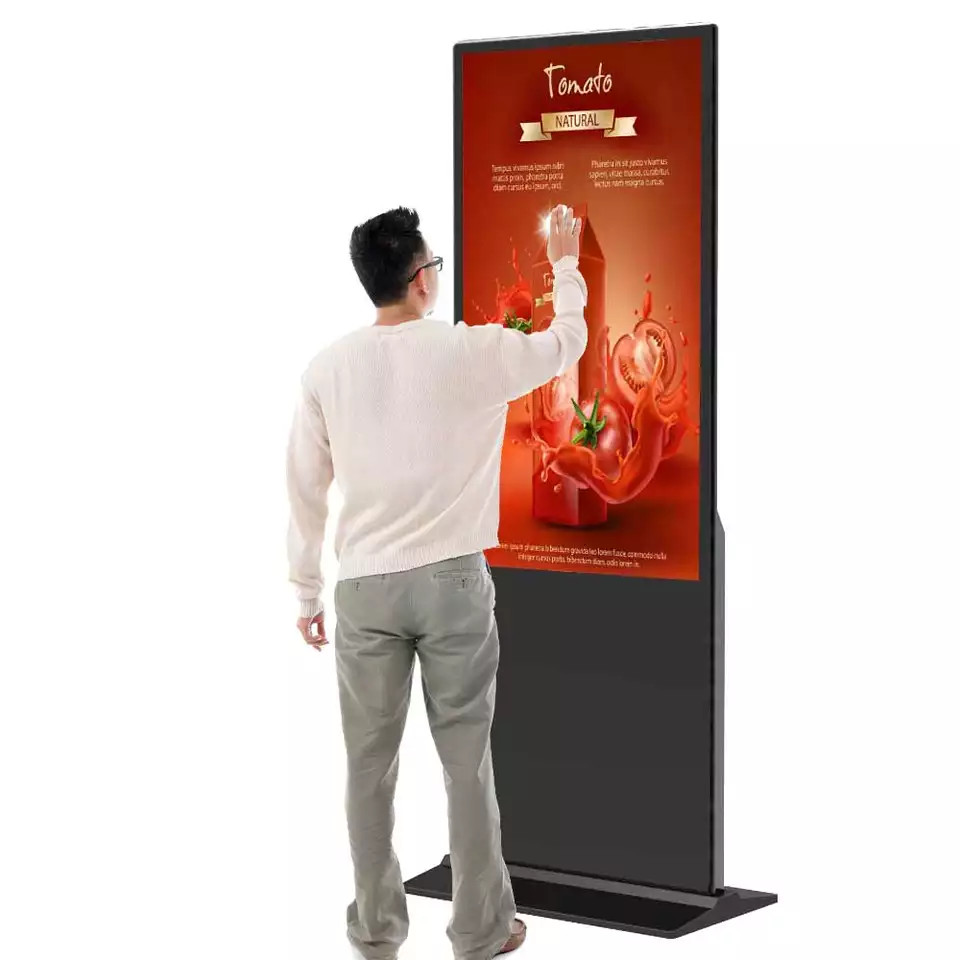 Buy cheap Indoor Floor Stand 55 Inch Wifi Touch Screen Kiosk Digital Signage from wholesalers
