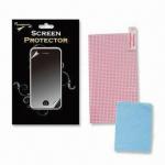 Buy cheap Transparent Unversal Screen Protector for Mobile Phones, with Three-level Film, Made of PET Material from wholesalers