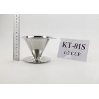 Buy cheap Reusable Stainless Steel Paperless Coffee Dripper With Cup Stand ,  Eco - Friendly product
