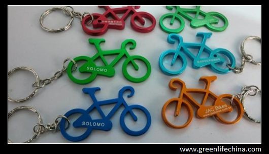 Buy cheap Custom metal bicycle keychain bottle opener beer/can promotional gift opener key chains product