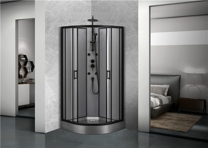 Quality Bathroom Shower Cabins Black Acrylic ABS Tray for sale
