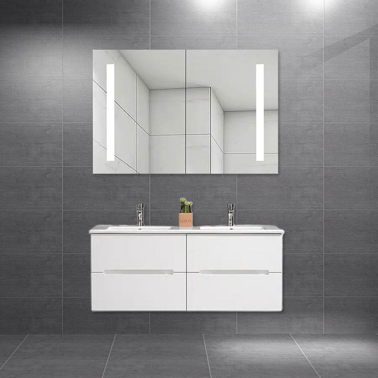 Buy cheap Modern European Bathroom Vanity With Double Sink 118*46*47cm from wholesalers