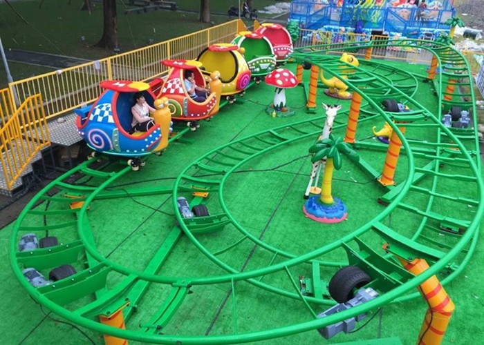 Buy cheap Mini Snail Shape UFO Roller Coaster Customized Height With Chain Lift Structure product