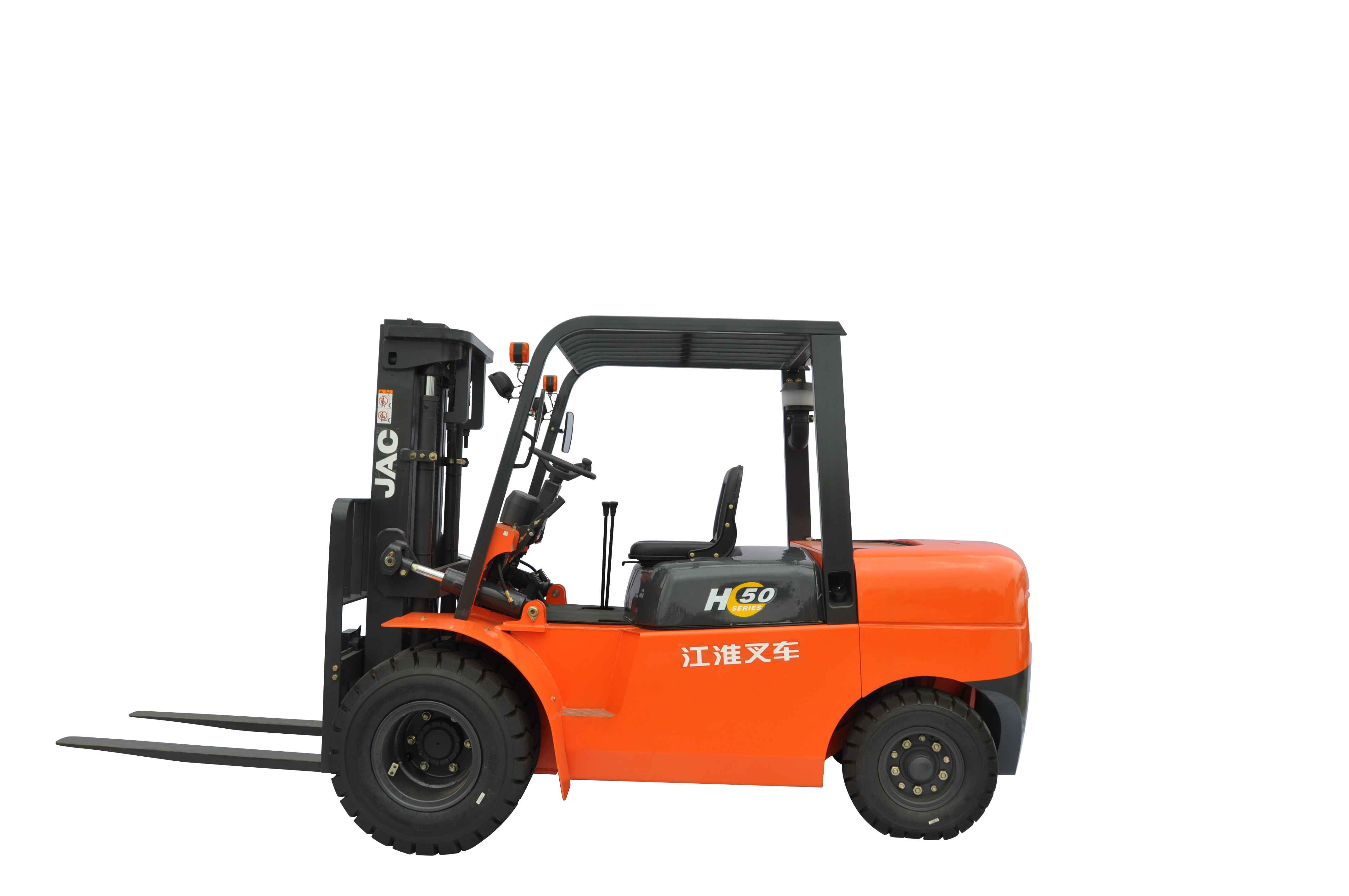 Diesel Powered Heavy Duty Forklift , Load Capacity 6 Ton Forklift 3m - 6m Lift Height