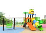 Buy cheap Small Plastic Outdoor Play Children Park Toys Green Color 10 Kids Capacity With Slide from wholesalers