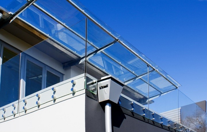 Buy cheap Frameless stainless steel glass balustrade with Patch Fittings product