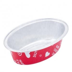Buy cheap 85ML Good Price Of Microwave Oven Safe Aluminum Food Foil Dessert Container With Pet Lid product