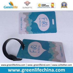 Buy cheap Hard PVC Logo Printed Promotional Luggage Tag W/Tape Loop product