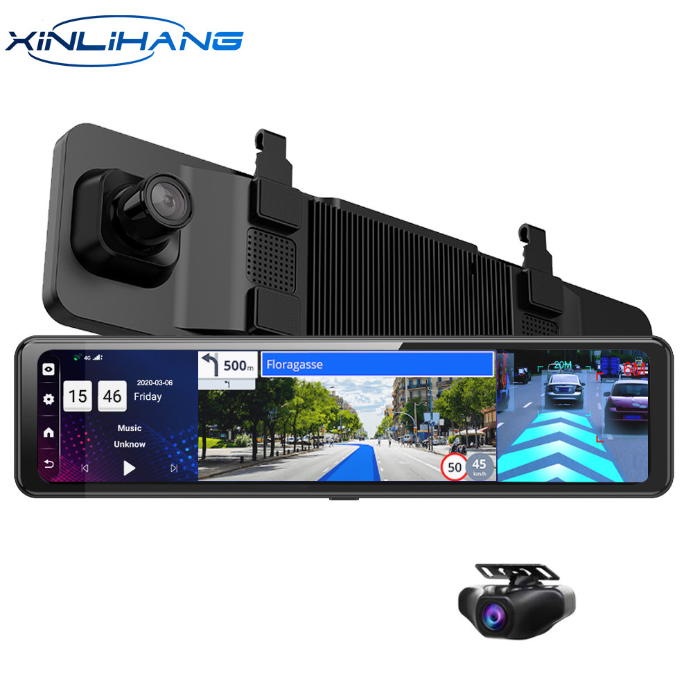 Buy cheap WDR Rear View Dash Cam With Speedometer Android 8.1 2G RAM 32G ROM GPS Navigation from wholesalers