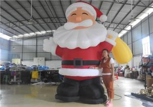 Buy cheap European Standard Inflatable Cartoon Characters , 3m Inflatable Santa Claus product