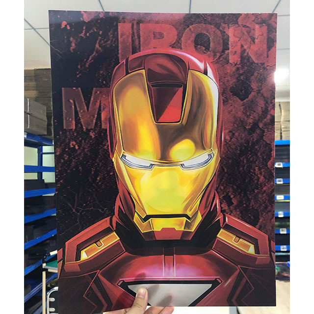 Buy cheap 30x40cm 3D Animation Poster Lenticular Flip Pictures Of Marvel Comics Wall Art product