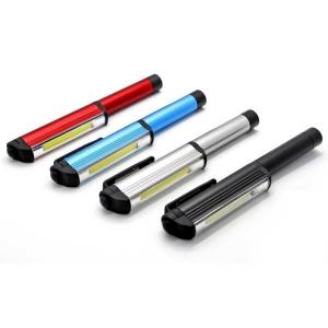 Buy cheap Soshne COB LED Pen Power Work Flashlight Magnetic with 3 AAA Batteries- 4Colors product