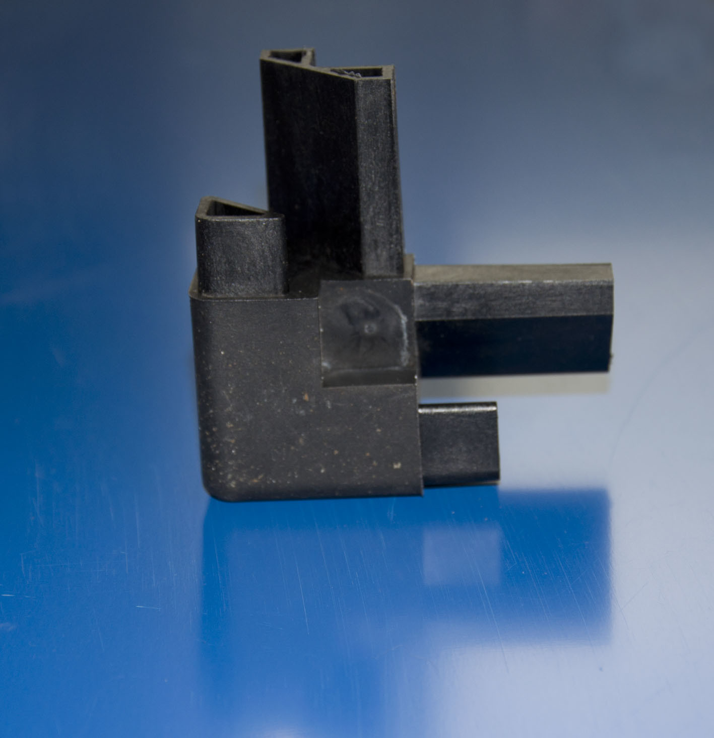Buy cheap Black ABS Plastic Injection Parts Moulding Items for Corner Connection from wholesalers