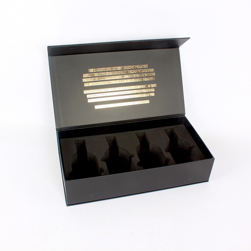 Buy cheap luxury  hinged Tequila wine packaging paper box with EVA foam insert from wholesalers