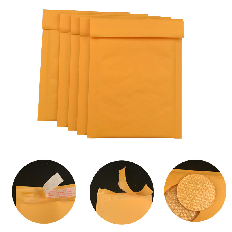 #000 4x8 Secure self-seal Golden Yellow Kraft Bubble Padded Mailers for shipping for sale