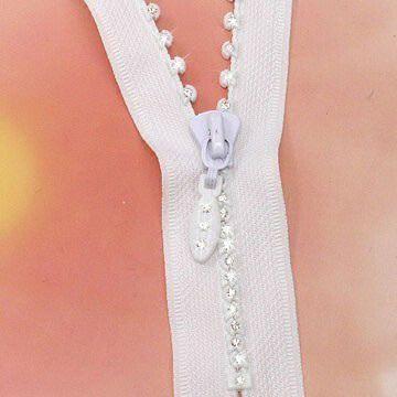 Buy cheap Rhinestone Zipper with Width of 15cm from wholesalers