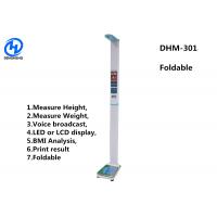 Buy cheap DHM-301 Aluminium Alloy Medical height weight scale with printer and BMI product