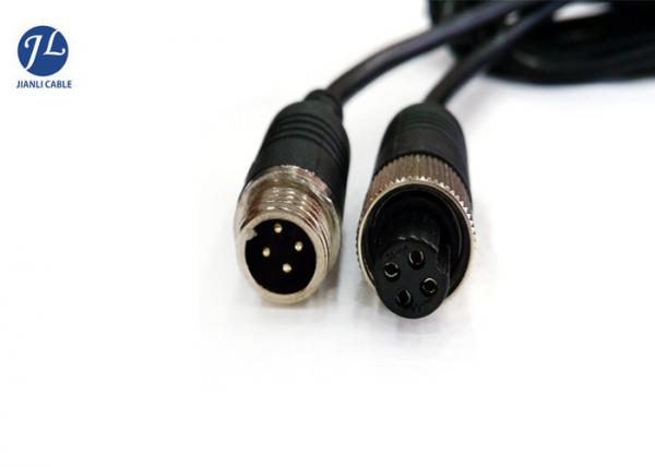 Quality 4 Pin Aviation Copper Wire Video Camera Extension Cable For Van for sale