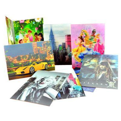 Buy cheap OK3D best PSDTO3D101 software design PET 3d- lenticular-printing christmas cards with flip effect or animatio in USA product