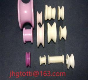 Buy cheap Wire Guiding 95% Alumina Ceramic Eyelets Pink White Purple For Textile Machine product