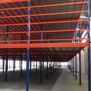 Buy cheap 3-4 Multi Layer Storage Mezzanine Platforms 2.5T Steel Frame Mezzanine Rack product