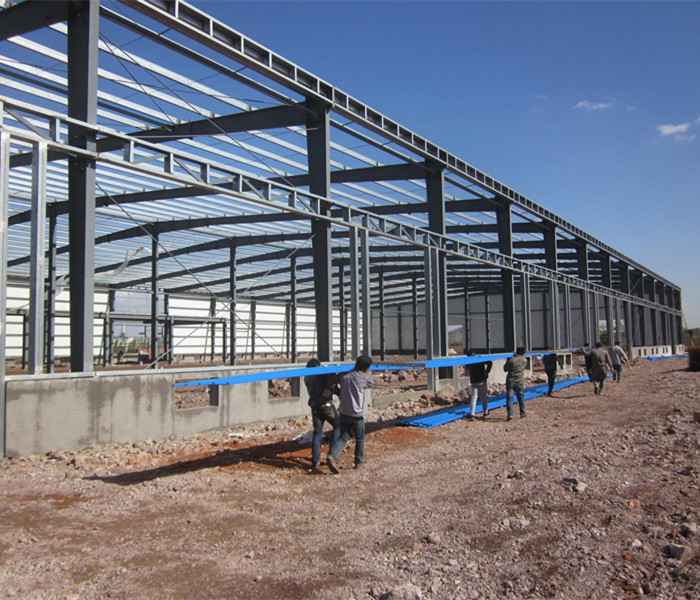 Buy cheap 110mm Downpipe Welded Portal Steel Structure Warehouse from wholesalers