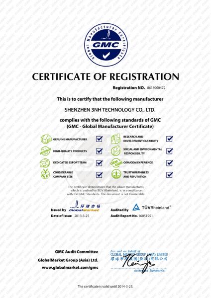 3nh color meter TUV certification