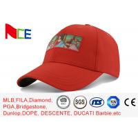 Buy cheap Awesome Adult Sports Dad Hats Red Blended Fabric Custom Patch Embroidery product