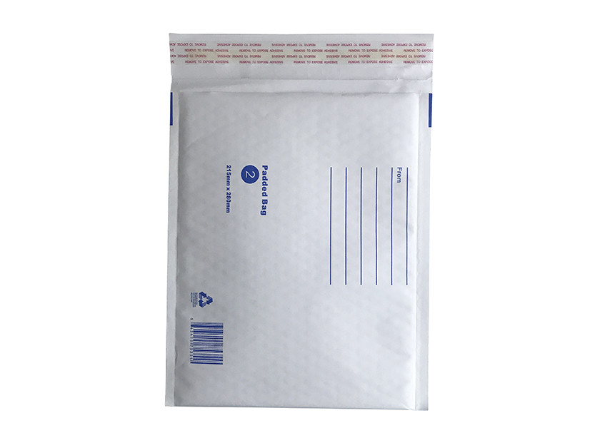 215 X 280 Mm Kraft Bubble Mailer , Printed White Bubble Padded Mailers for sale