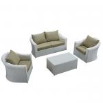 Buy cheap Dark Khaki Aluminum Poly Rattan Sectional Outdoor Sofa Set from wholesalers