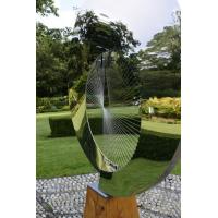 Buy cheap Mirror Polished Contemporary Round Outdoor Metal Art Sculpture For Garden product
