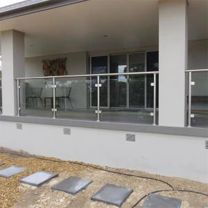 Buy cheap diy stainless steel balustrade sydney with extra clear tempered glass design product