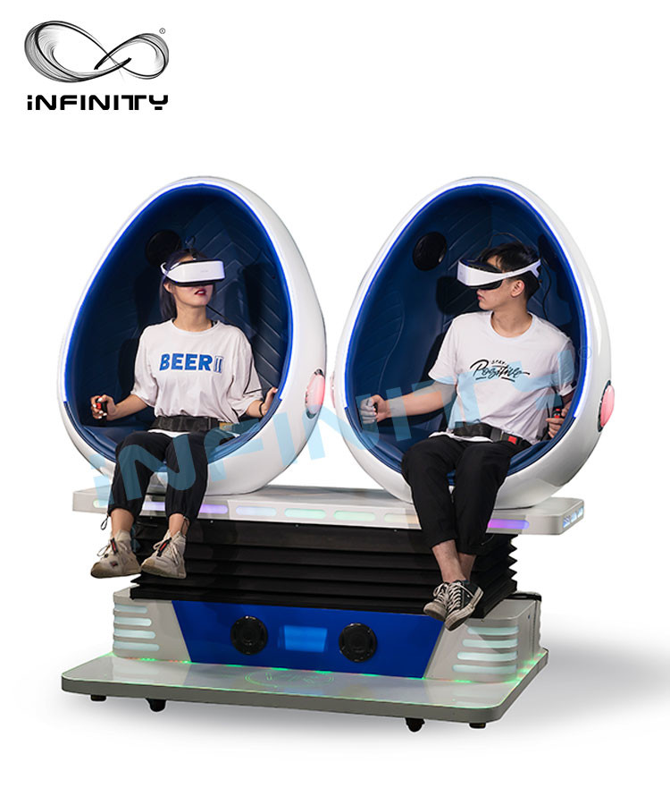 Buy cheap Amusement Park Ride Realidad 9D VR Cinema Double Egg Swing Seats product