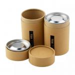 Buy cheap Custom Printing Kraft Paper Tea Cylinder Container Packaging Eco Friendly Tea Packaging from wholesalers