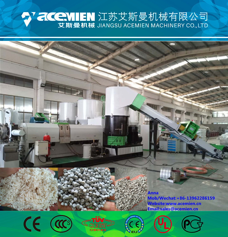 Buy cheap two stage waste plastic recycling machine and granulation line/Plastic Recycling and Pelletizing Granulator Machine Pric from wholesalers