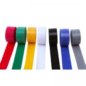 Buy cheap Hot Sale 25MM 100% Nylon Thin Heavy Duty Back To Back Self Adhesive Double Side Hook And Loop Band Tape product