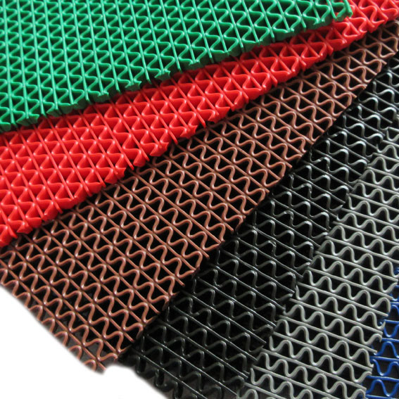 Buy cheap 5MM S Grip Anti Slip PVC Floor Mat Drainage Non Slip Plastic Floor Matting product