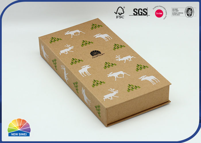 Buy cheap Uv 4c Print Magnetic Flip Open Book Packaging Kraft Paper Box from wholesalers