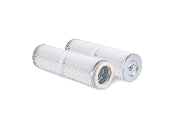 Buy cheap Polyester Spunbond Dust Filter Cartridge Galvanized Steel Inner Core product