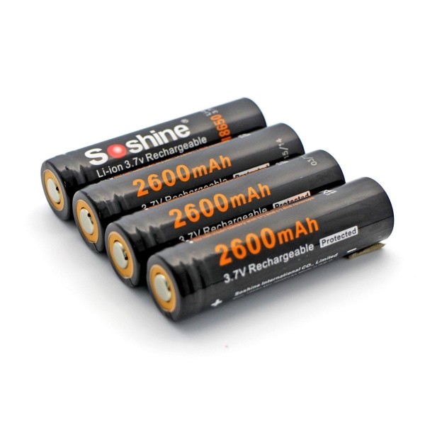 Buy cheap Soshine Li-ion 18650 Protected Battery: 2600mAh product