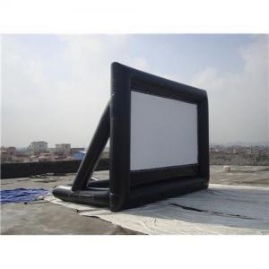 Buy cheap Black And White Portable Inflatable Blow Up Movie Screen 0.55mm PVC Tarpaulin product